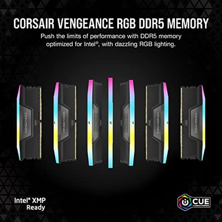 Actual product image Corsair Vengeance RGB (2 x 32GB, 7000 MHz, DDR5 RAM, U-DIMM)