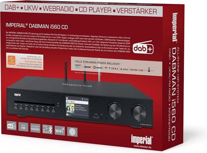 Actual product image Imperial Dabman i560 CD (DAB+, FM, Internet radio, Bluetooth, Wi-Fi)