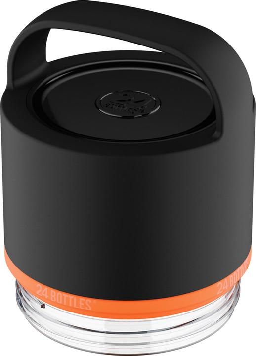 24 Bottles Ersatzdeckel zu Spin Bottle Lid Black and Clear Mouth