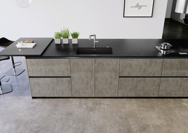 Actual product image Blanco Zerox 700-U DarkSteel (Undermount sink, 74 cm, 44 cm)