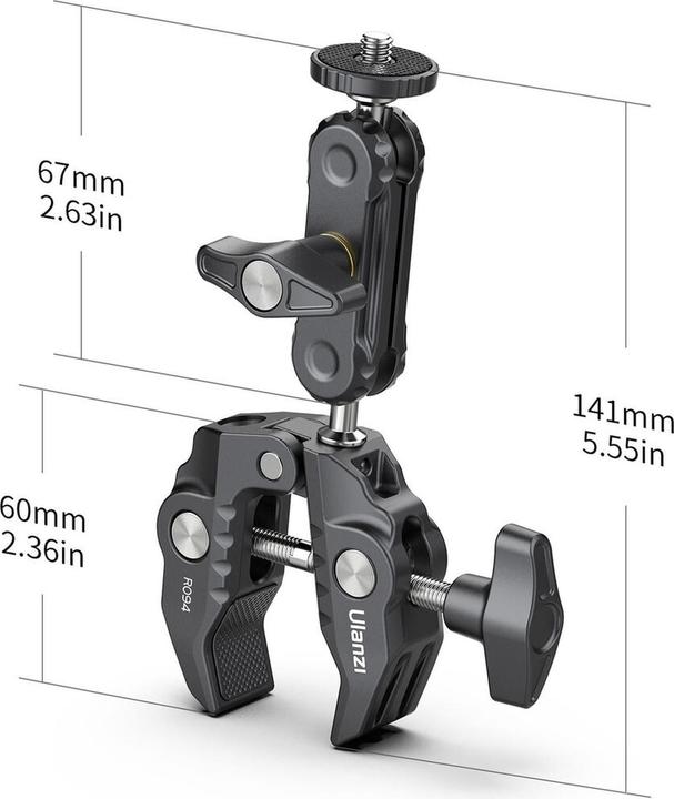 Productafbeelding Ulanzi UURig Multifunctionele Superklem Aluminium Legering (Statiefklem)