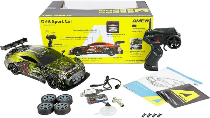 Image du produit Amewi RC Drift Sport GTR 4WD 1:16 RTR grün (RTR Prêt à fonctionner)