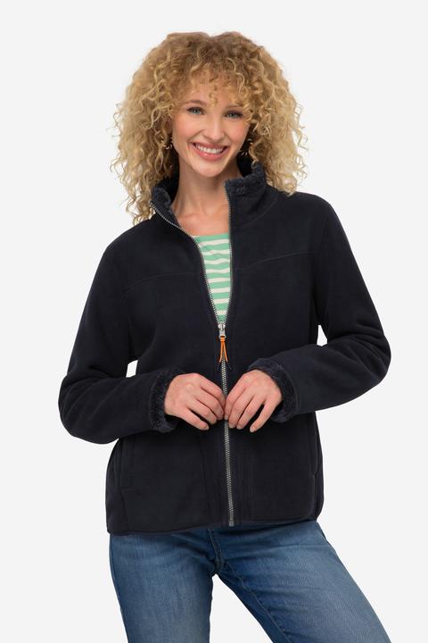 Immagine prodotto Laurasøn Wende-Jacke, Fleece- und Teddy-Seite, Stehkragen, Langarm (L)