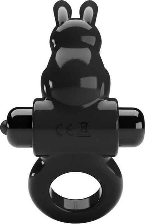 Actual product image Pretty Love - Exciting Rabbit Vibrator Ring 10 Vibrations Black (2.40 cm)