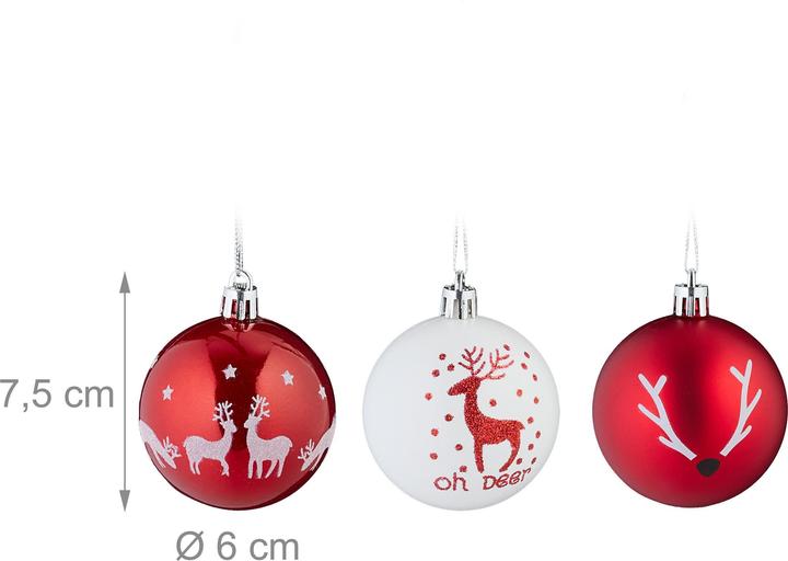Produktbild Relaxdays 50x Weihnachtskugeln (50 -teilig)