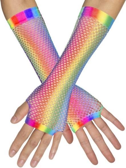 Produktbild Boland Pride Party Netzhandschuhe lang (One Size)