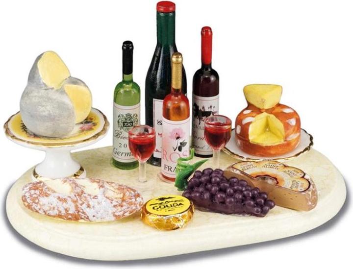 Reutter 001.815/1 - Wijn- en kaasplateau, miniatuur