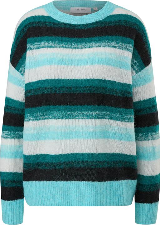 Immagine prodotto Comma Strickpullover Gestreifter Strickpullover aus Alpakamix (34)