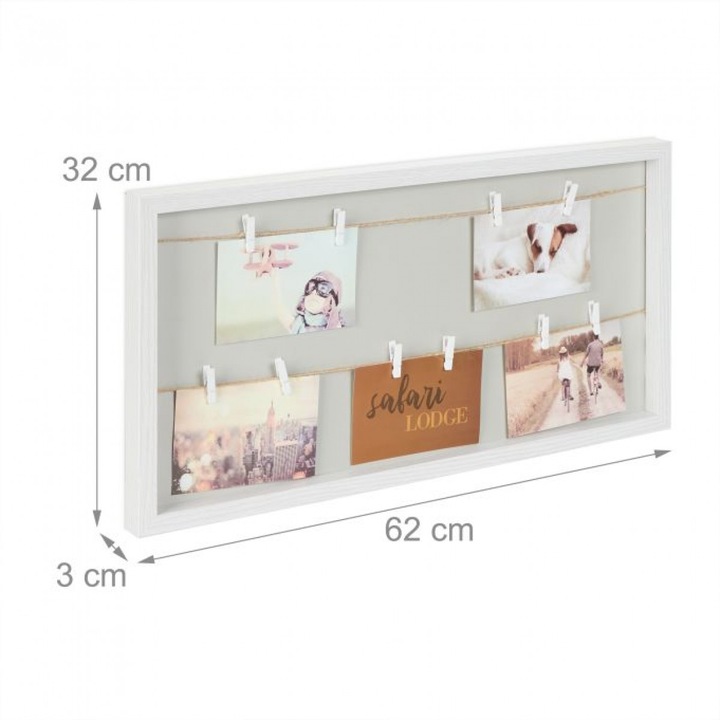 Actual product image Relaxdays Picture frame (Bulletin board, 62 x 3 x 32 cm)