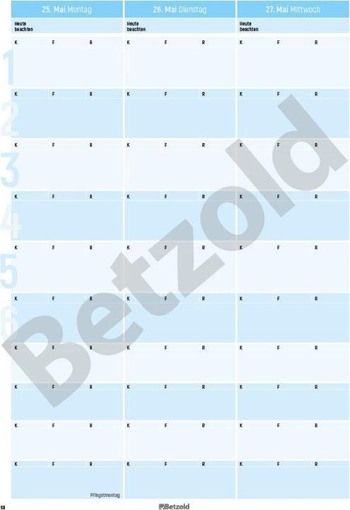 Produktbild Betzold Schulplaner A4 plus (A4, 1 Woche / 2 Seiten)