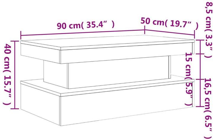 Image du produit vidaXL Couchtisch
