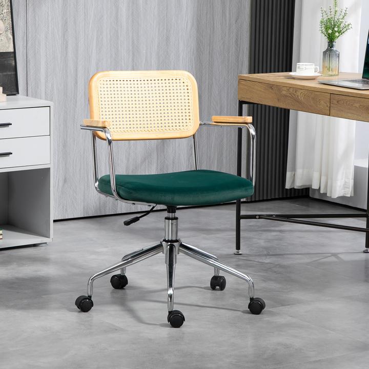 Produktbild Homcom Bürostuhl Polyester, Stahl Grün