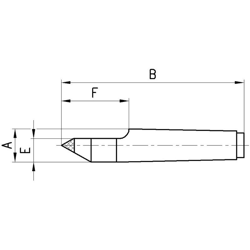 Thumbnail - Röhm, Drehmaschine, Feste Zentrierspitze