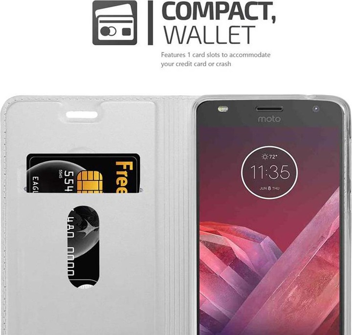Actual product image Cadorabo Book Classy Style Cover (Motorola Moto Z2)