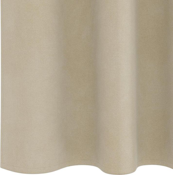 Produktbild VidaXL Verdunkelungsvorhänge mit Klettband 2 Stk. Creme Samt (140 x 140 cm)