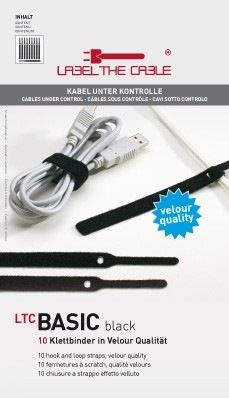 Actual product image Label-the-cable LTC Basic Straps (Velcro cable ties, 170 mm, 10 pcs.)