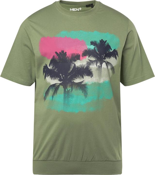 Produktbild Men+ T-Shirt Bauchfit, Halbarm, grosser Print, bis 84/86 (80)