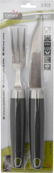 Produktbild Cattara Grillsteakbesteck SHARK 24 cm