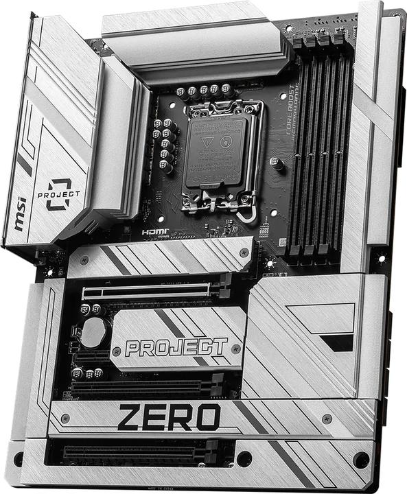 Actual product image MSI Z790 PROJECT ZERO (LGA 1700, Intel Z790, ATX)