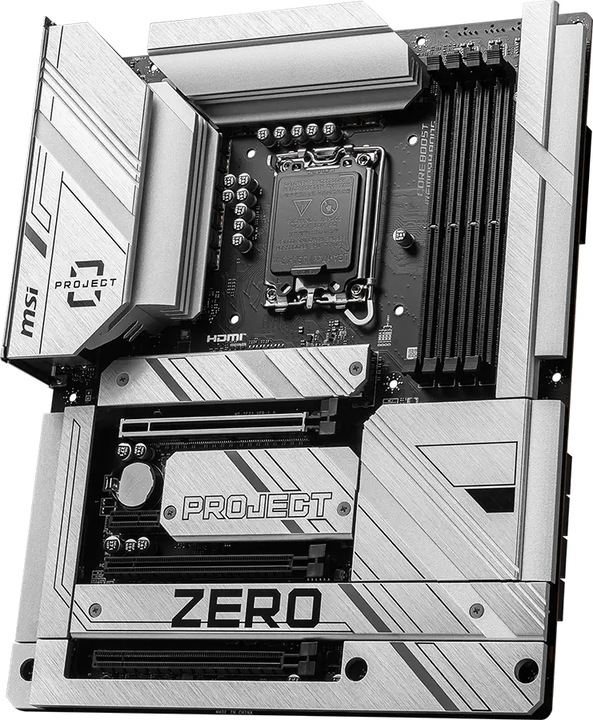Produktbild MSI Z790 PROJECT ZERO (LGA 1700, Intel Z790, ATX)