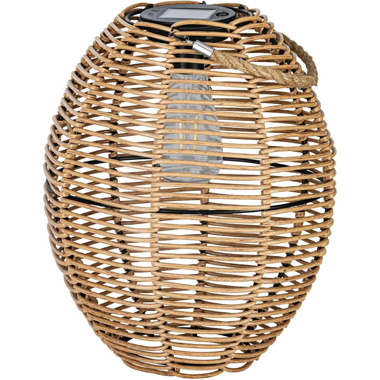 EGLO, Laterne, Leuchten Laterne SOLAR 45 cm, Braun, Energieeffizienzklasse EnEV (1 x)