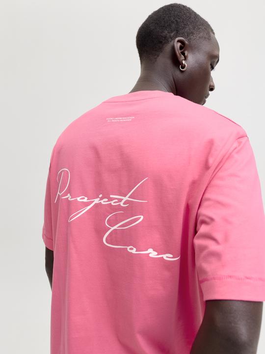 Produktbild Jack & Jones Jcocover Script Back Tee Ss Crew Neck Ln (L)