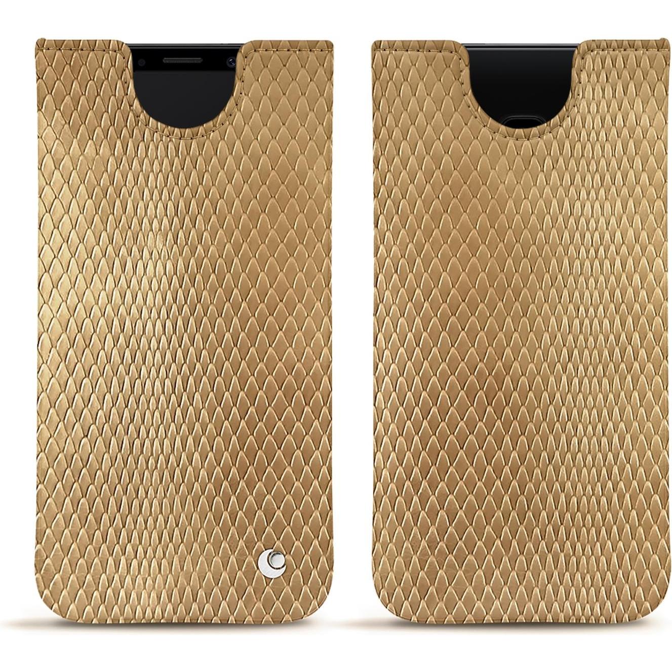 Noreve Lederschutzhülle (Samsung Galaxy S9), Smartphone Hülle, Beige