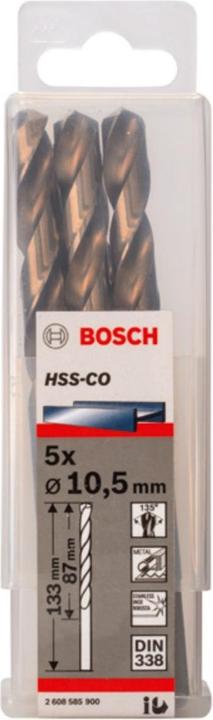 Produktbild Bosch Professional Zubehör PRO Stainless Steel HSS-Co Spiralbohrer, 10,5 x 87 x 133 mm (10.5 mm)