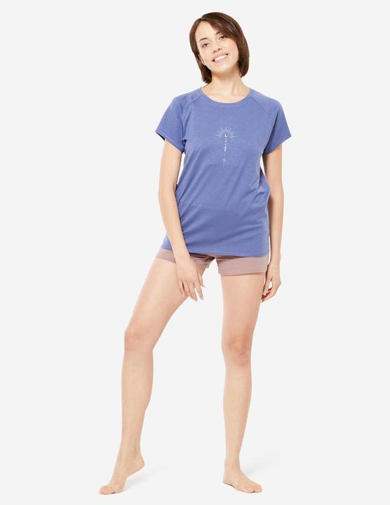 Immagine prodotto Kimjaly T-shirt Yoga 100 donna in cotone organico/lyocell - blu (S)