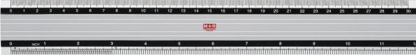 Productafbeelding M+r Metalen liniaal (30 cm)