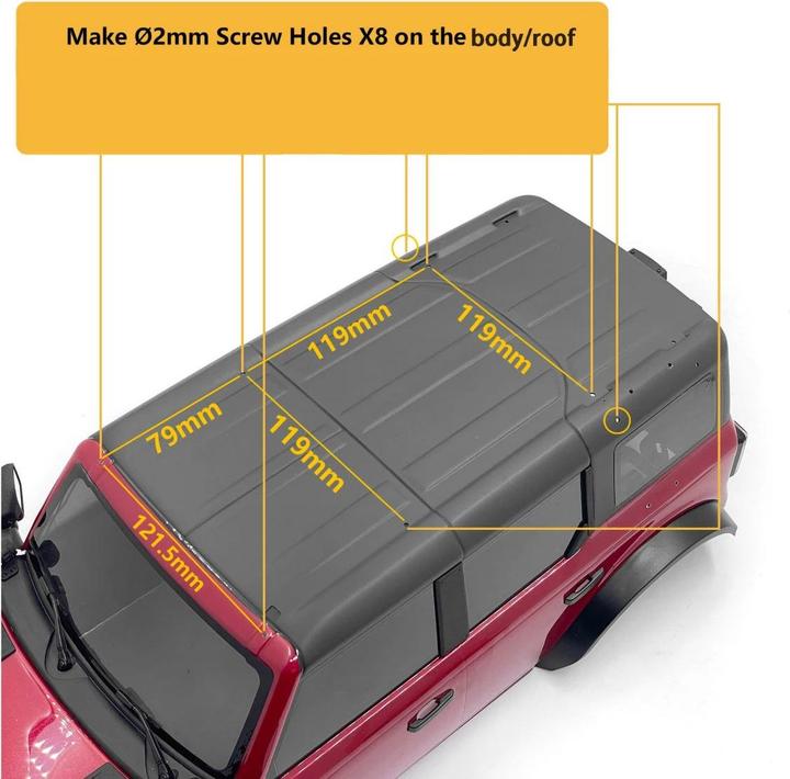 Produktbild Rc4Wd Dachreling, Style A, TRX-4 Bronco 21