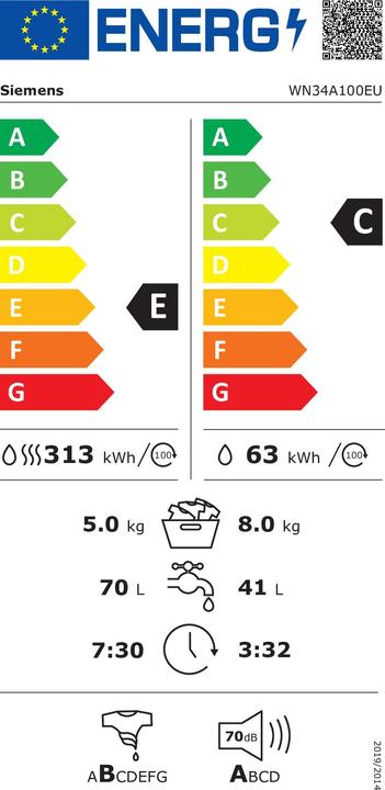 Energie-Label Siemens WN34A100EU