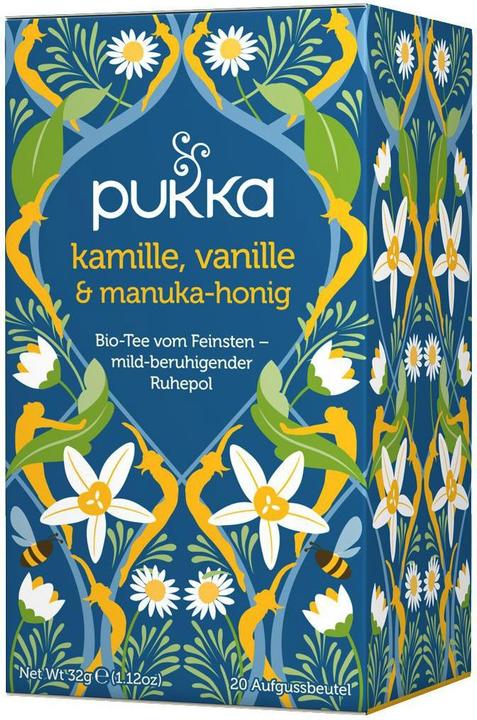 Immagine prodotto Pukka Camomilla, vaniglia e miele di Manuka (32 g)