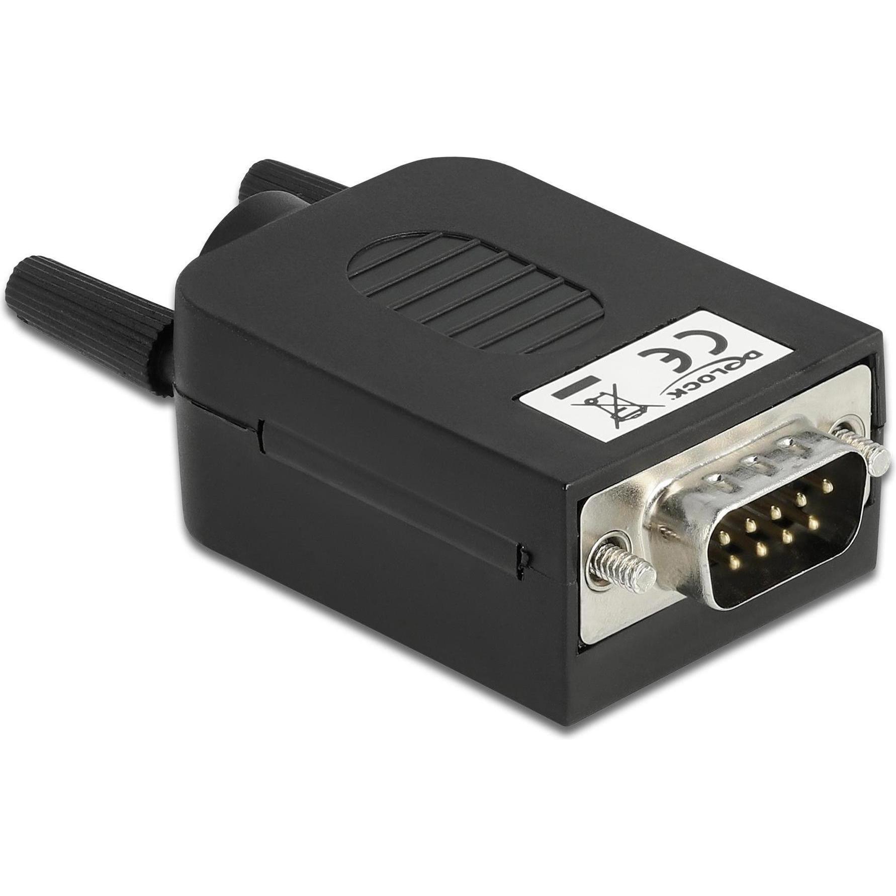 Delock DB9 (Sub-D 9, 5.18 cm), Data + Video Adapter, Schwarz