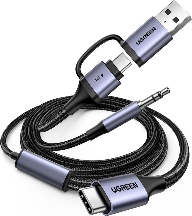 Produktbild Ugreen USB-C to 3.5mm Audio Adapter and Charger Cable, 1.5m