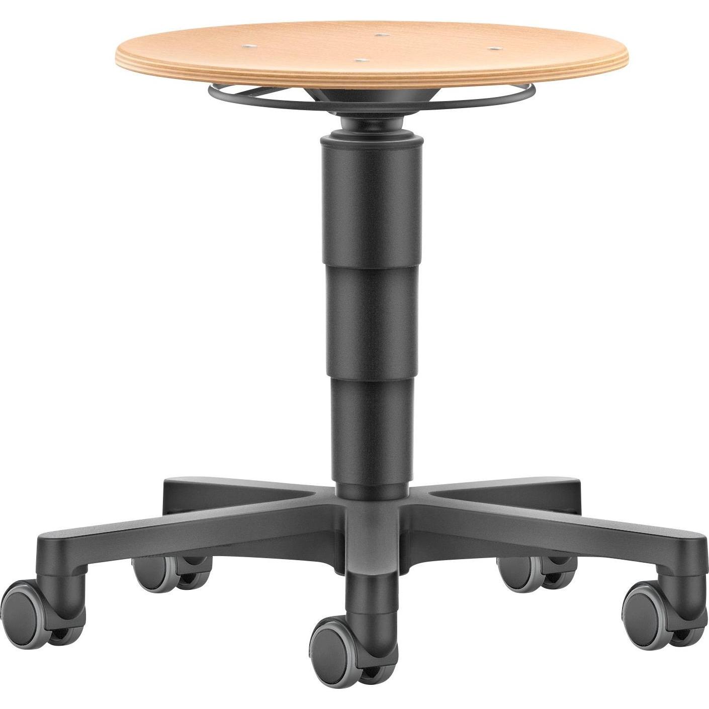 Bimos, Bürostuhl, Drehhocker Rl.Buche natur Sitz-H.450-650mm HO