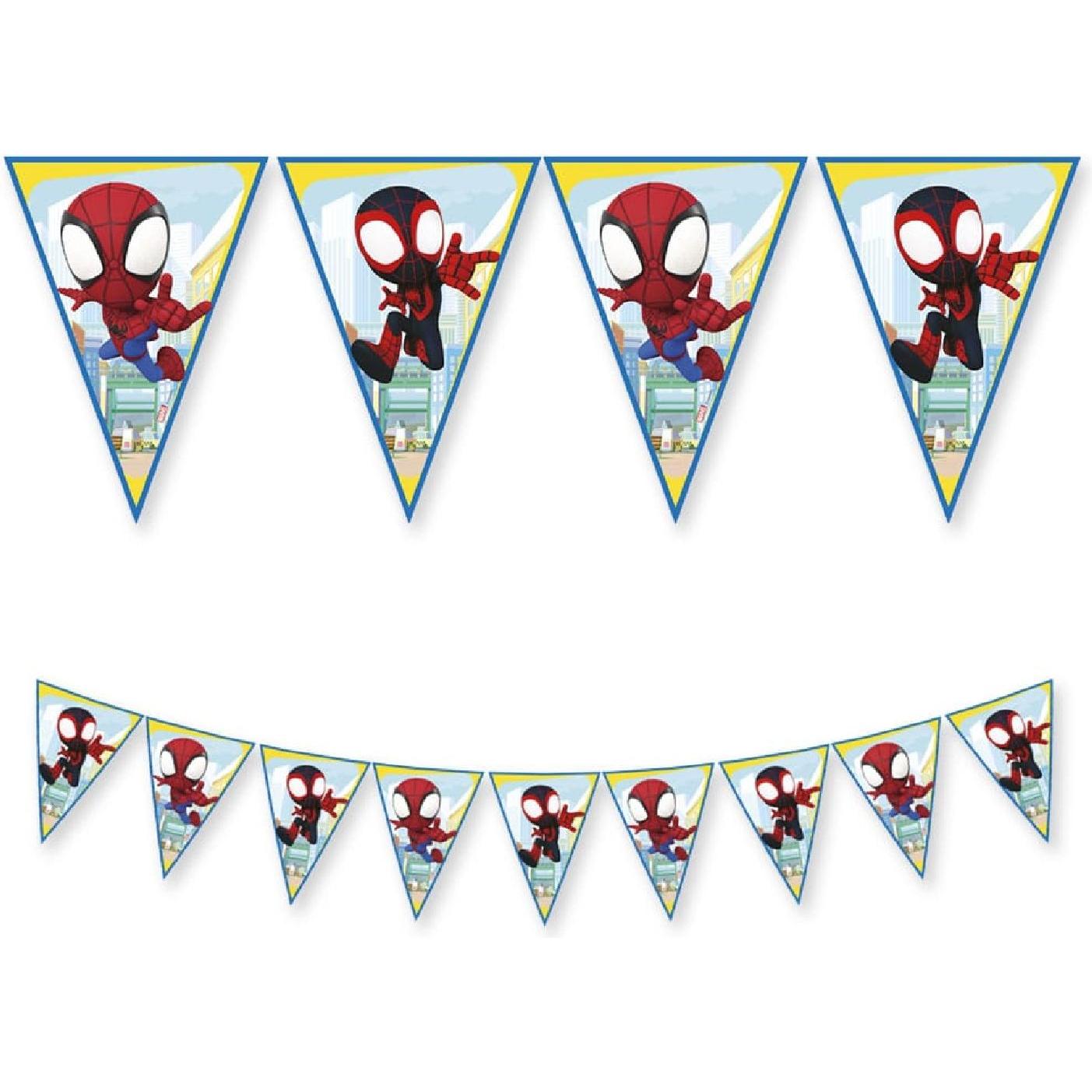 Thumbnail - Globos Papierfahnenlinie FSC Spidey, 3mtr.