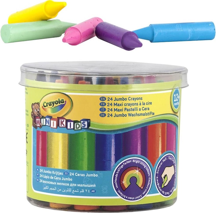 Produktbild Crayola Mini Kids - Dick Wachsmalstifte (Multifarben, 24 x)