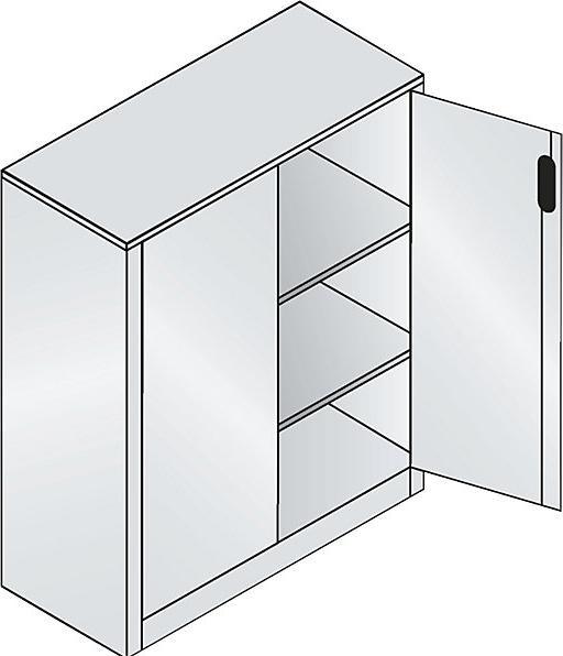 Image du produit C+P Armoire basse ACURADO (93 x 40 x 120 cm)