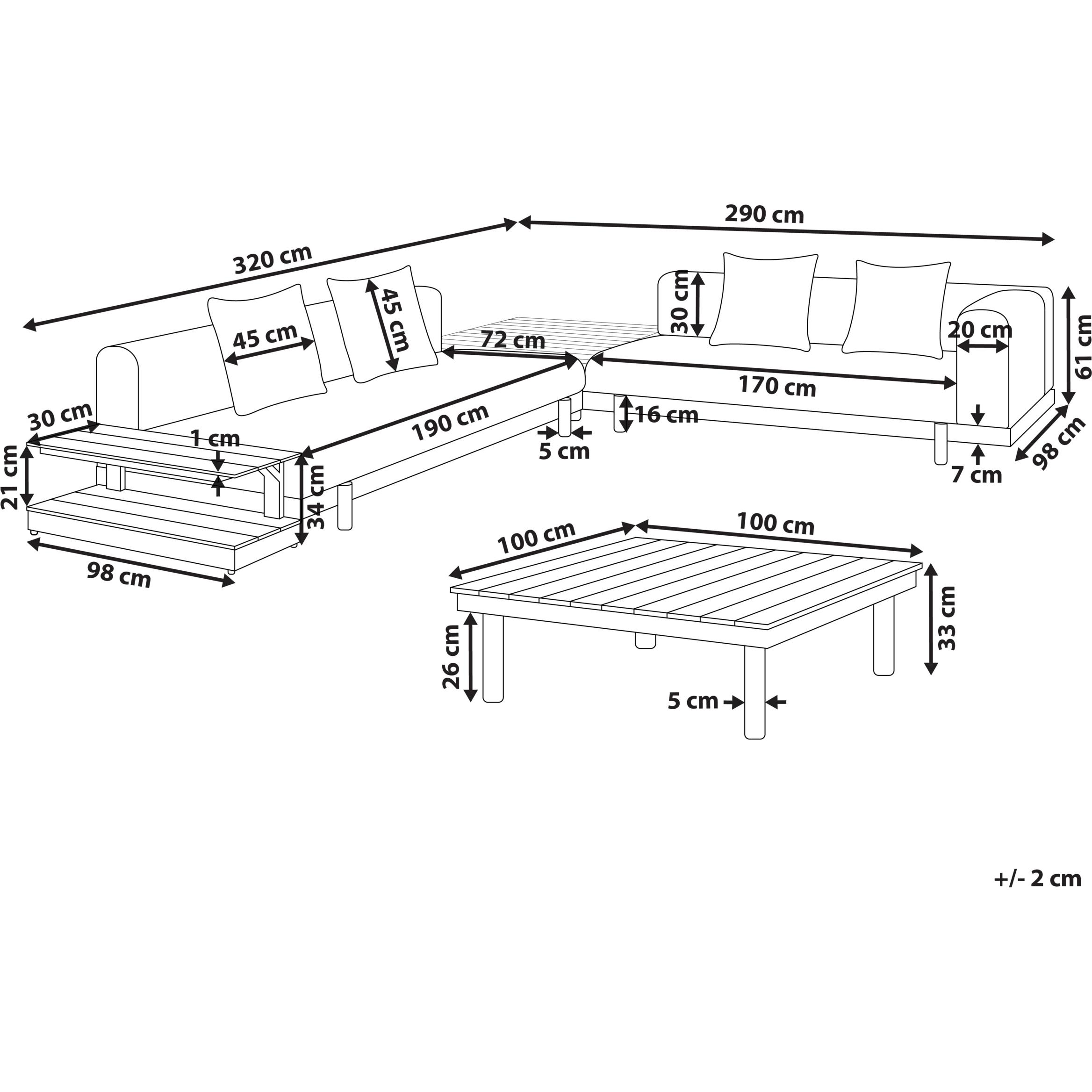 Thumbnail - Beliani, Gartenlounge, Missanello