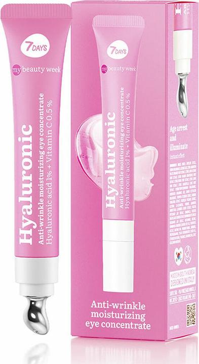 Immagine prodotto 7Days Crema per gli occhi con acido ialuronico, trattamento coreano per le occhiaie e gli occhi gonfi (Crema per la cura degli occhi, 18 ml)