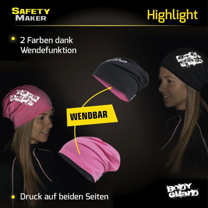 Image du produit SafetyMaker Bonnet réversible réfléchissant rose/argenté