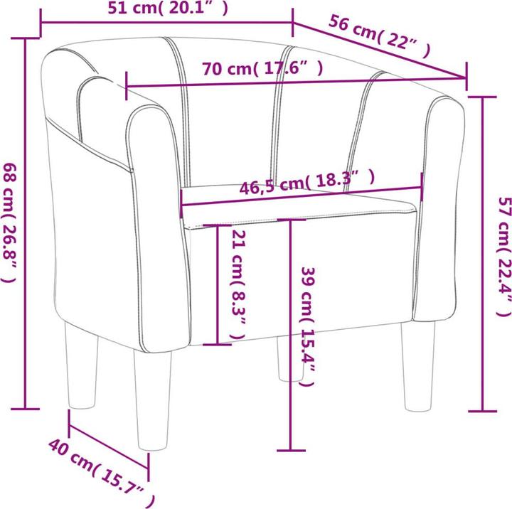 Produktbild VidaXL Clubsessel Weinrot Samt,Farbe: Weinrot,Material: Samt (100