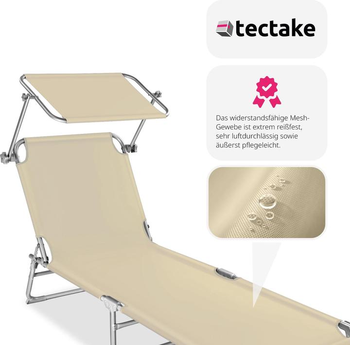 Produktbild tectake Gartenliege (190 cm)