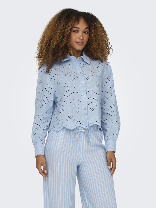 Actual product image Only Loose fit Shirt collar Sleeve cuffs with button Low set-in shoulder Shirt Shirt (S)