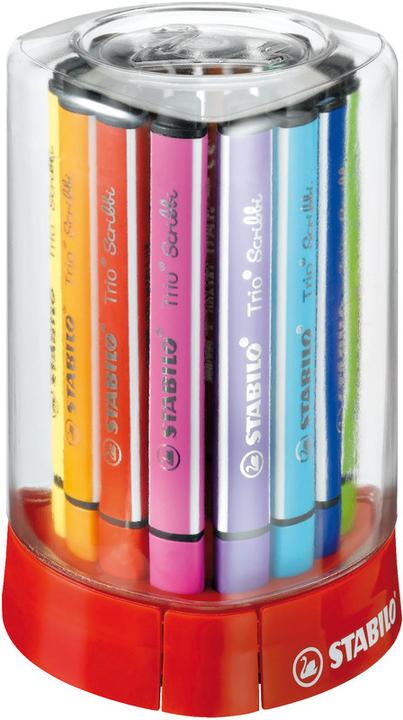 Produktbild STABILO Trio Scribbi Gefederter Dreikant-Filzstift (12x)