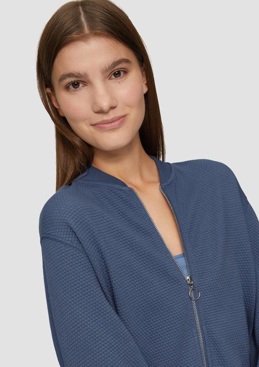 Produktbild s.Oliver Sweatshirt Strukturierter Sweat-Blouson aus Baumwollmix (XL)