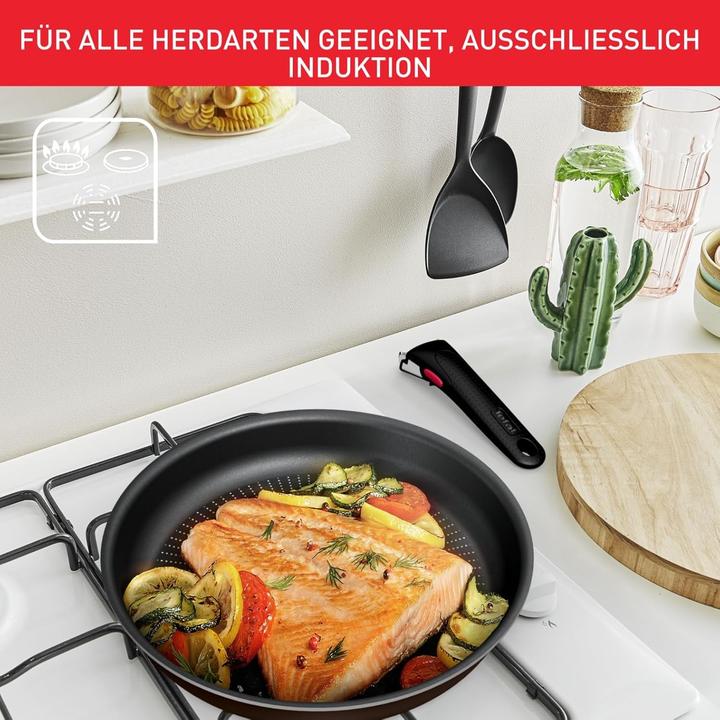 Produktbild Tefal Ingenio XL Force Pfannen-Set 3teilig 24/28 cm + Griff (L1589132), Aluminium - PTFE (Pfannenset + Topfset, Aluminium, 28 x 6 cm)