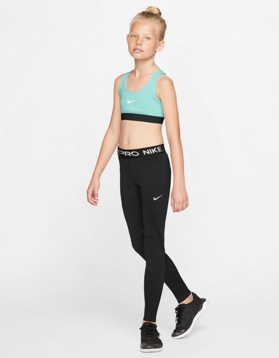 Produktbild Nike Girls Pro Tights, Schwarz-Weiss, 140 (134, 146, M)
