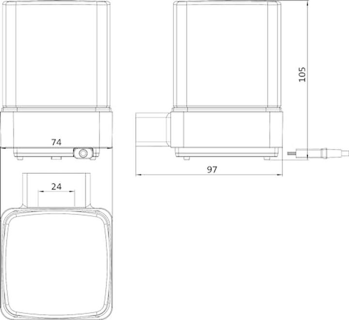 Produktbild Emco loft Sensor-Seifenspender, satiniertes Kristallglas